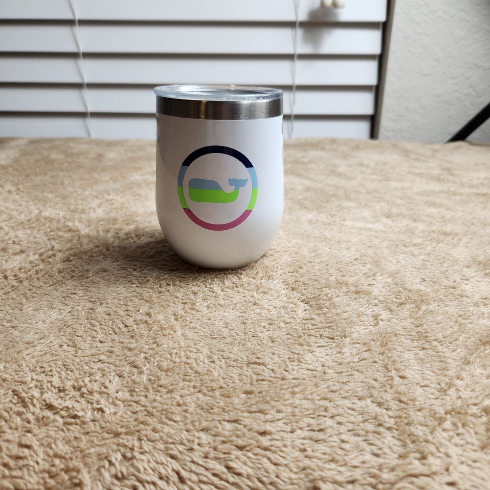 Vinyard vines/Corkcicle calibration NWT 12oz triple insulated stemless cup